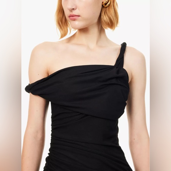 Reformation Alycia Knit Midi Dress in Black - Picture 7 of 11